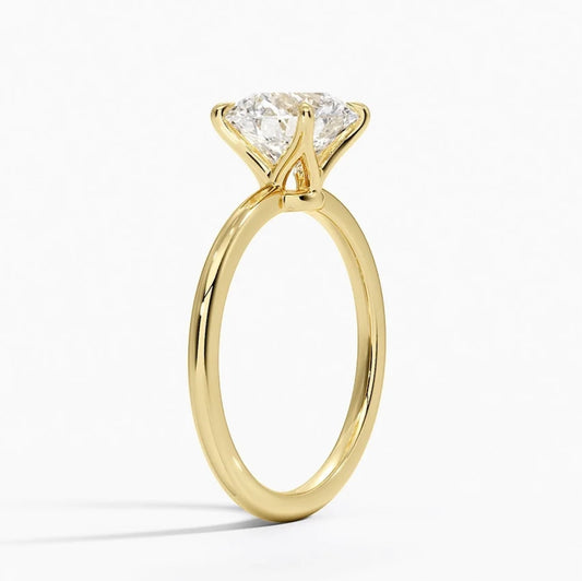 Round brilliant solitaire ring