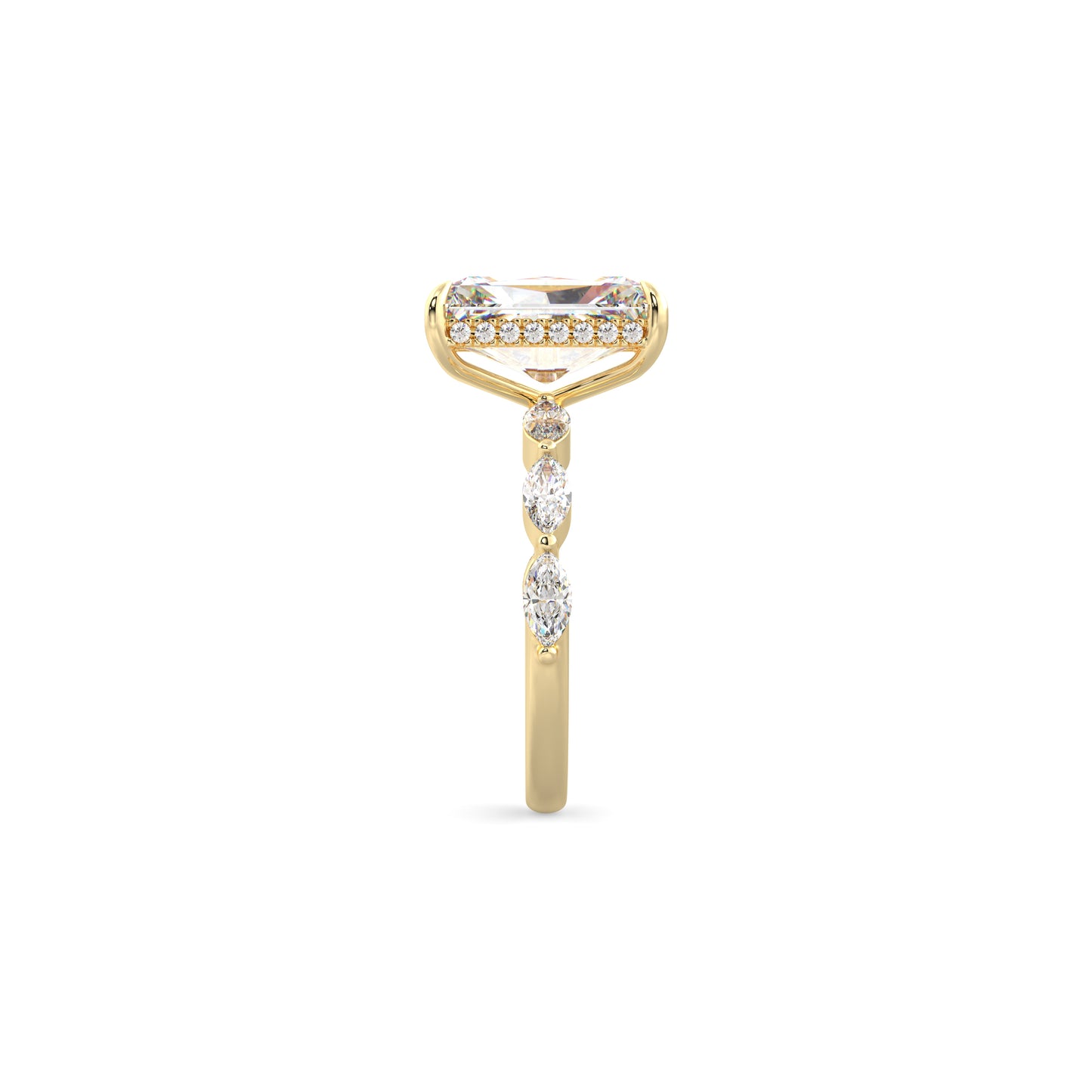 Radiant Cut Marquise Band
