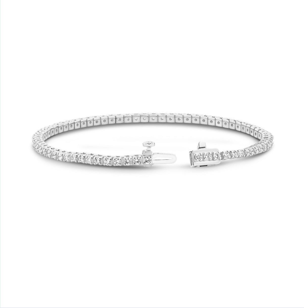 1.97CT Natural diamond tennis bracelet