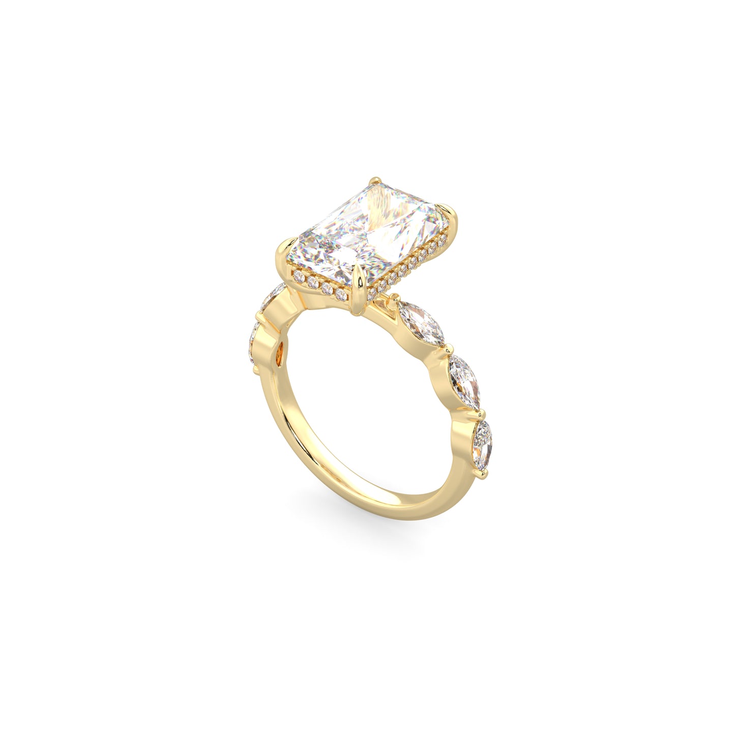 Radiant Cut Marquise Band