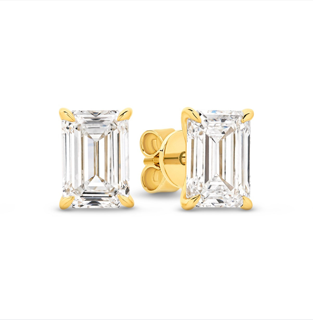 The Sofia Studs - Emerald Cut